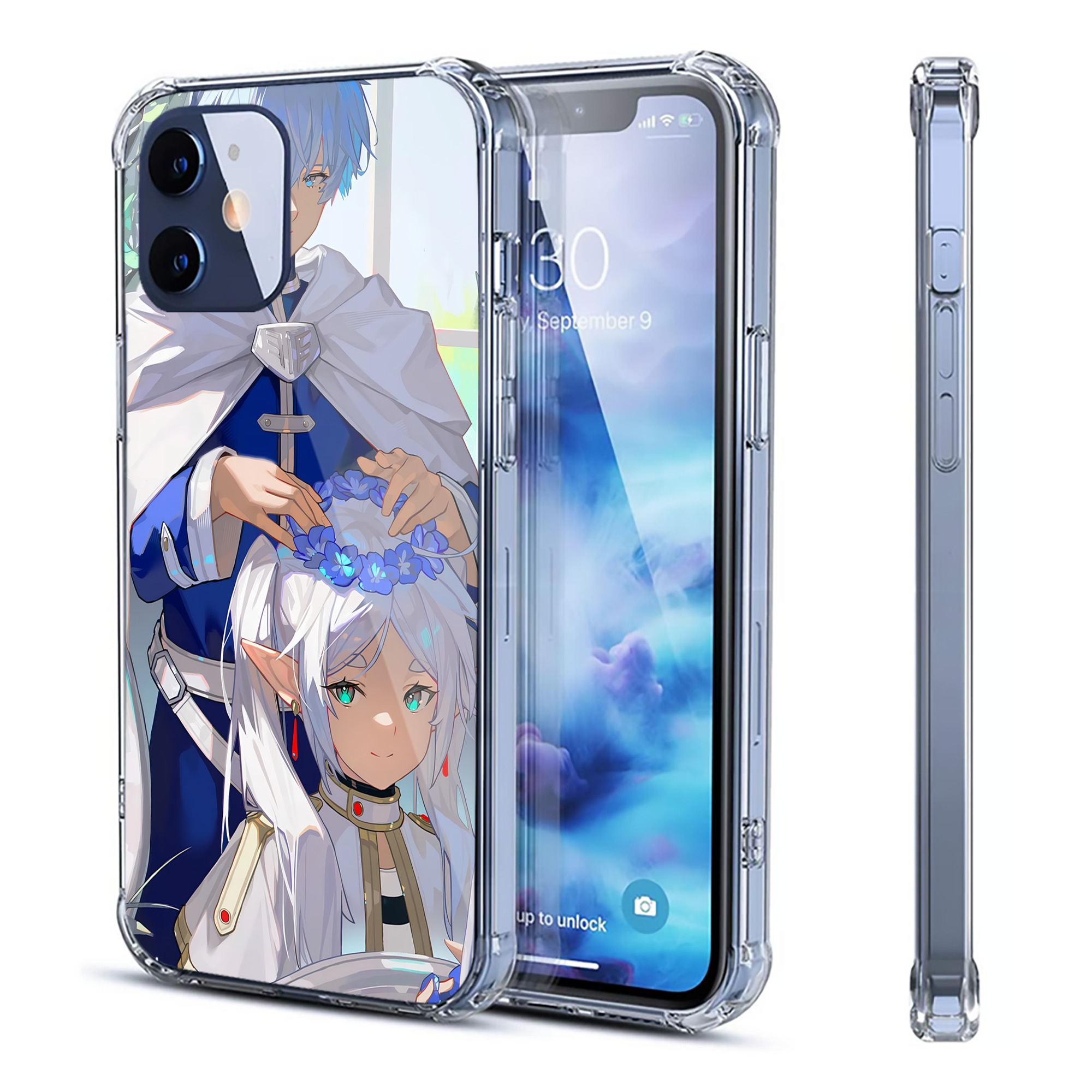 （画像用） 葬送のフリーレン Frieren 【iPhone 12シリーズ対応】透明スマホケース（クリアソフトケース）